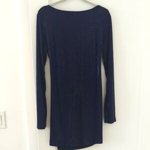 Zara Elegant Navy Blue Dress